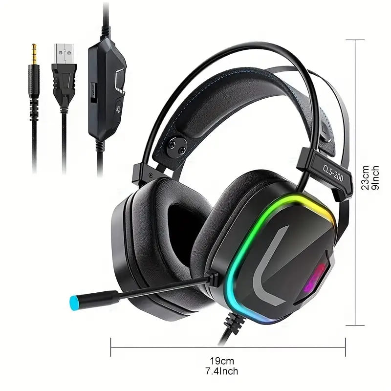 RGB Gaming Headset with Surround Sound